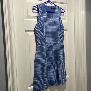 Gap size 4 blue and white striped dress